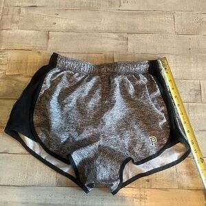 PINK Gray Athletic‎ Shorts with Black Trim size M